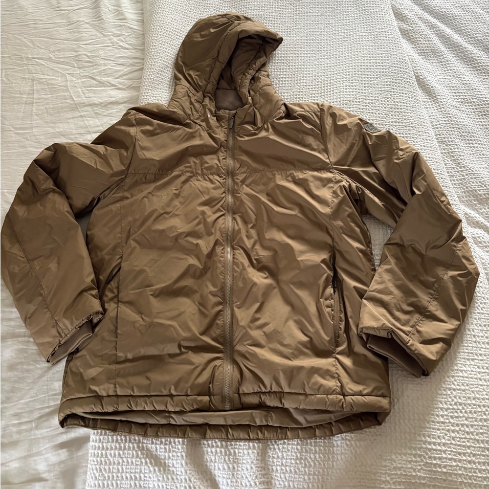 Men's Mandarina Duck Japanese Brown Hooded Puffer Jacket - medium